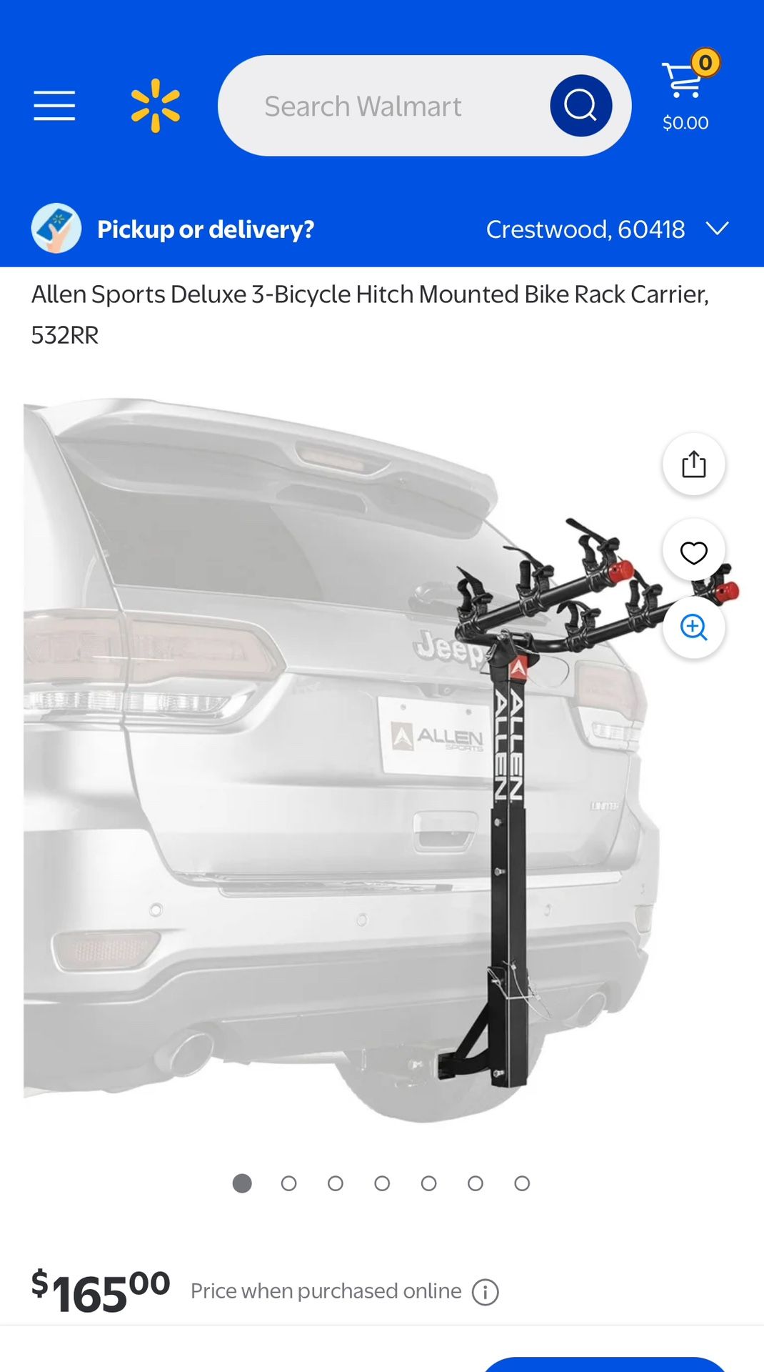 ALLEN 532RR HITCH MOUNT BIKE RACK