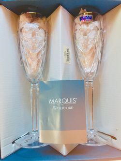 To Waterford Hart champagne flutes