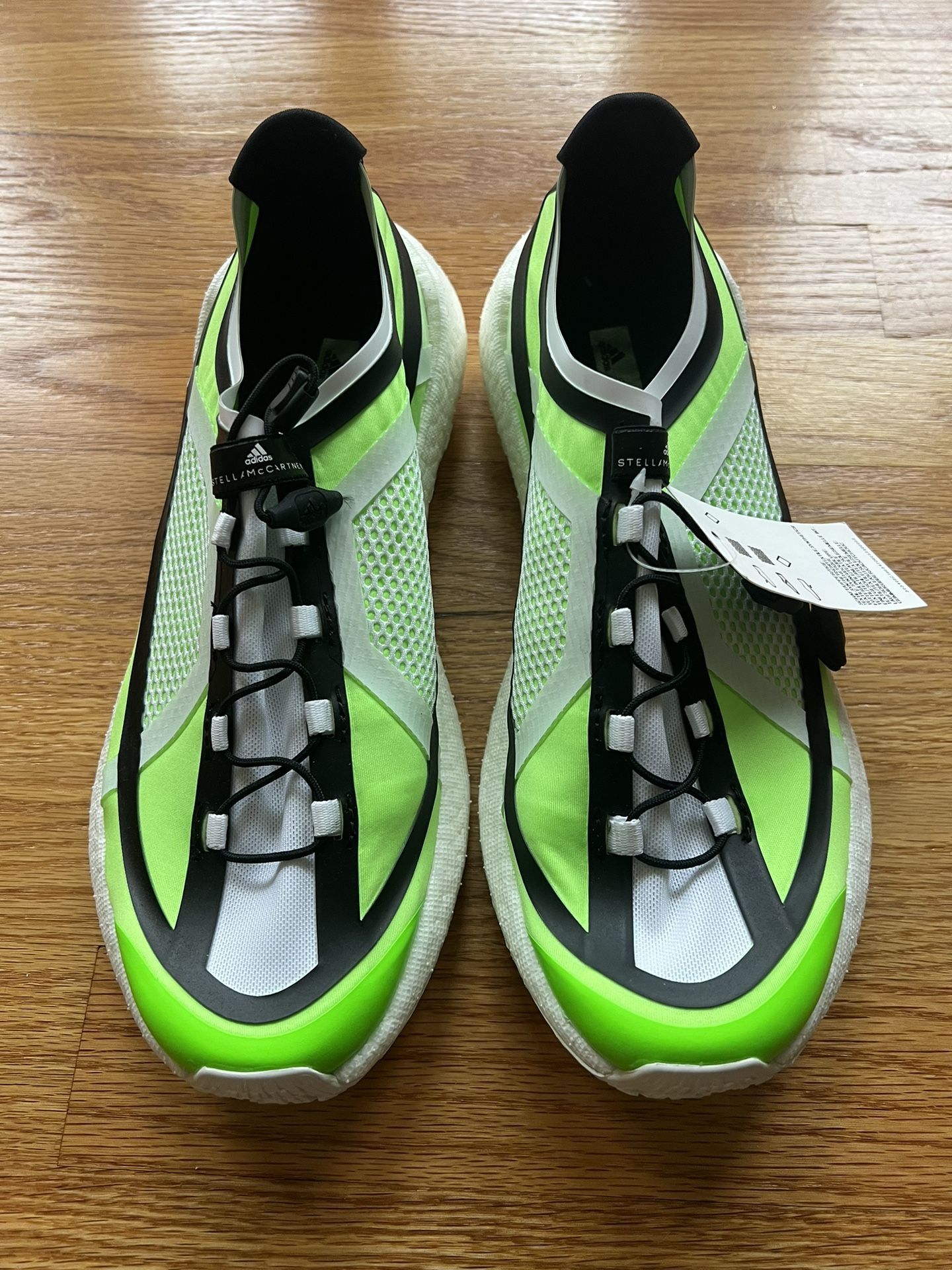 New ADIDAS Stella McCartney PulseBOOST HD Women‘s Size 9.5 White/Green Running