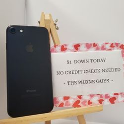 Apple IPhone 7  - 90 Days Warranty - $1 Down - NO CREDIT Needed