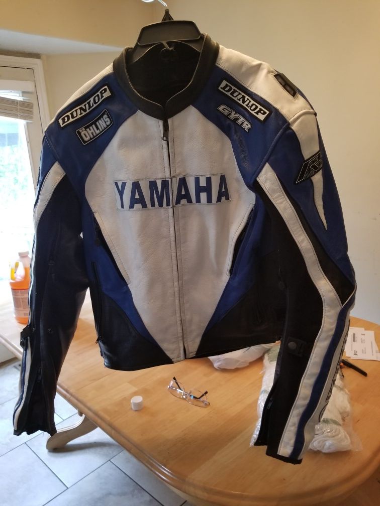 Yamaha motorcycle racing jacket