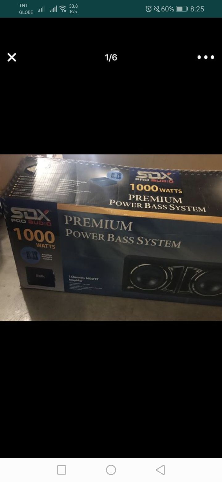 SDX Pro Audio 10” Premium Power Base System SPK07210 Package Kit