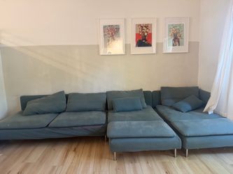 IKEA soderhamn sectional with loveseat and two chase