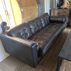 Black Leather Couch
