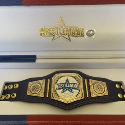 Wrestlemania 38 Blue Mini Championship Belt