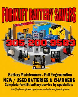 Forklift battery sales & repair