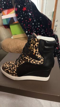 Plataform animal print /leather