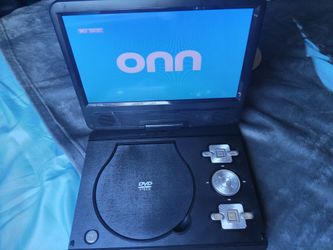 onn 10-Inch Black 480p Portable DVD Player Kit with Screen Swivel and Built-in Speakers