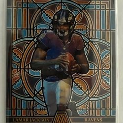 Lamar Jackson Stained Glass