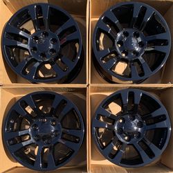 18” Chevy Silverado Tahoe factory wheels rims gloss black new