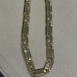 14K Solid Gold Specialty Chain 7mm 20”