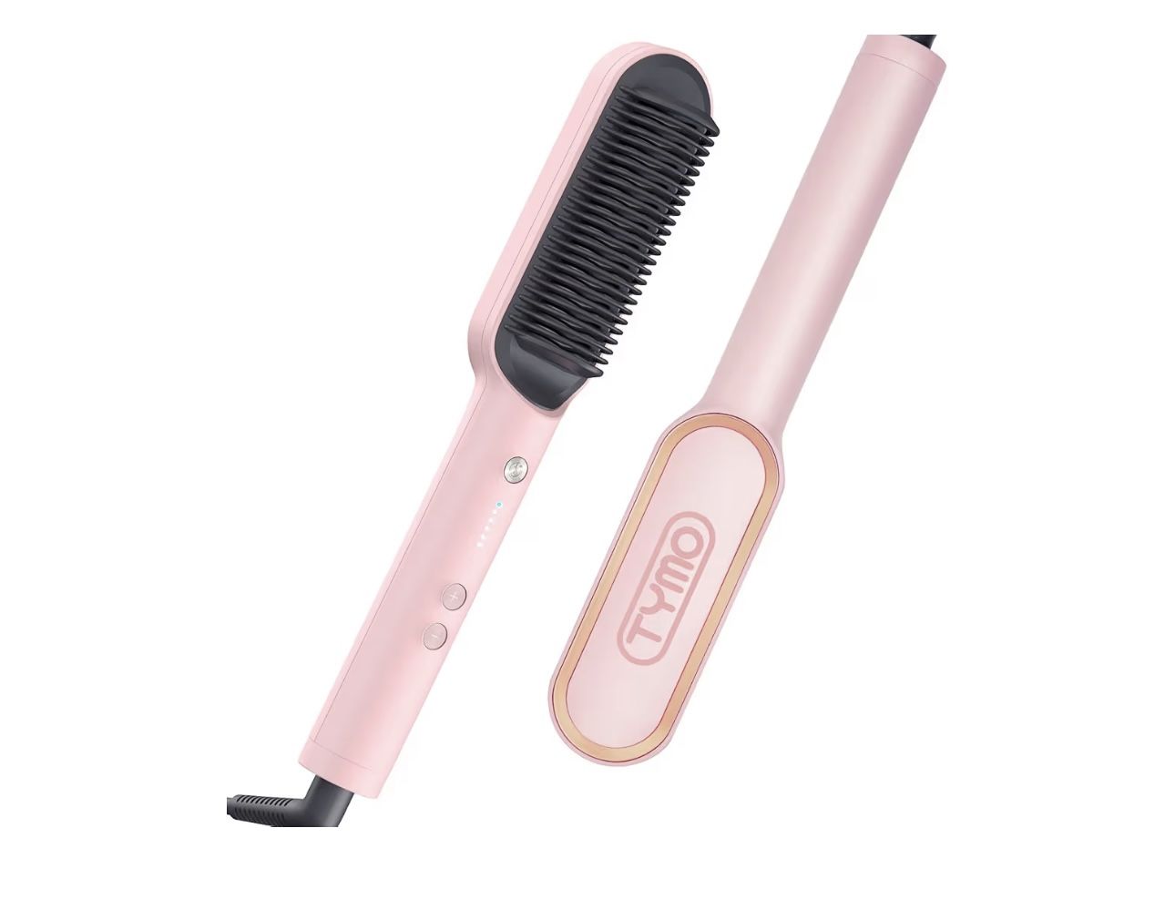 Hair straightening brush