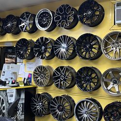 COMPACT CAR WHEELS AND TIRES $40 DOWN 