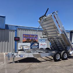 2026 EBY Aluminum Dump Trailer 7x14x2 CB14K 14k GVWR 