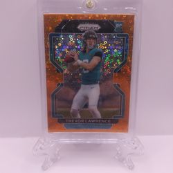 2021 Prizm Trevor Lawrence Orange Lasers