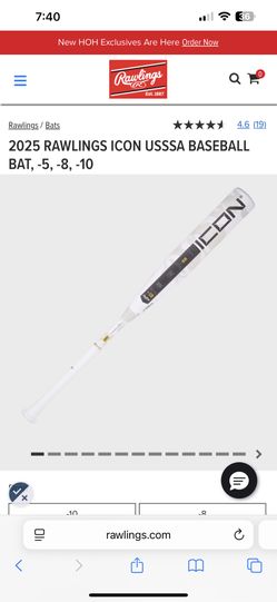 Brand New 2025 Icon Usssa Drop 10 Youth Baseball Bat 30 And 31 Inch 