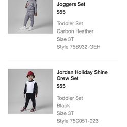 Jordan 3T Jogger Sets