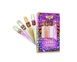 CUBA - JUNGLE STRASS 4PC SET ( W ) 1.17 OZ