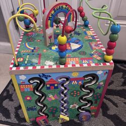 Wooden Activity Cube