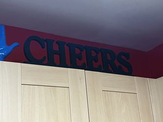 3 Decorative Word Art Pieces - Cheers, Dream, Inspire