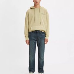 502™ TAPER FIT MEN'S JEANS Rosefinch Dark Wash Stretch Straight Pants Sz 29x32