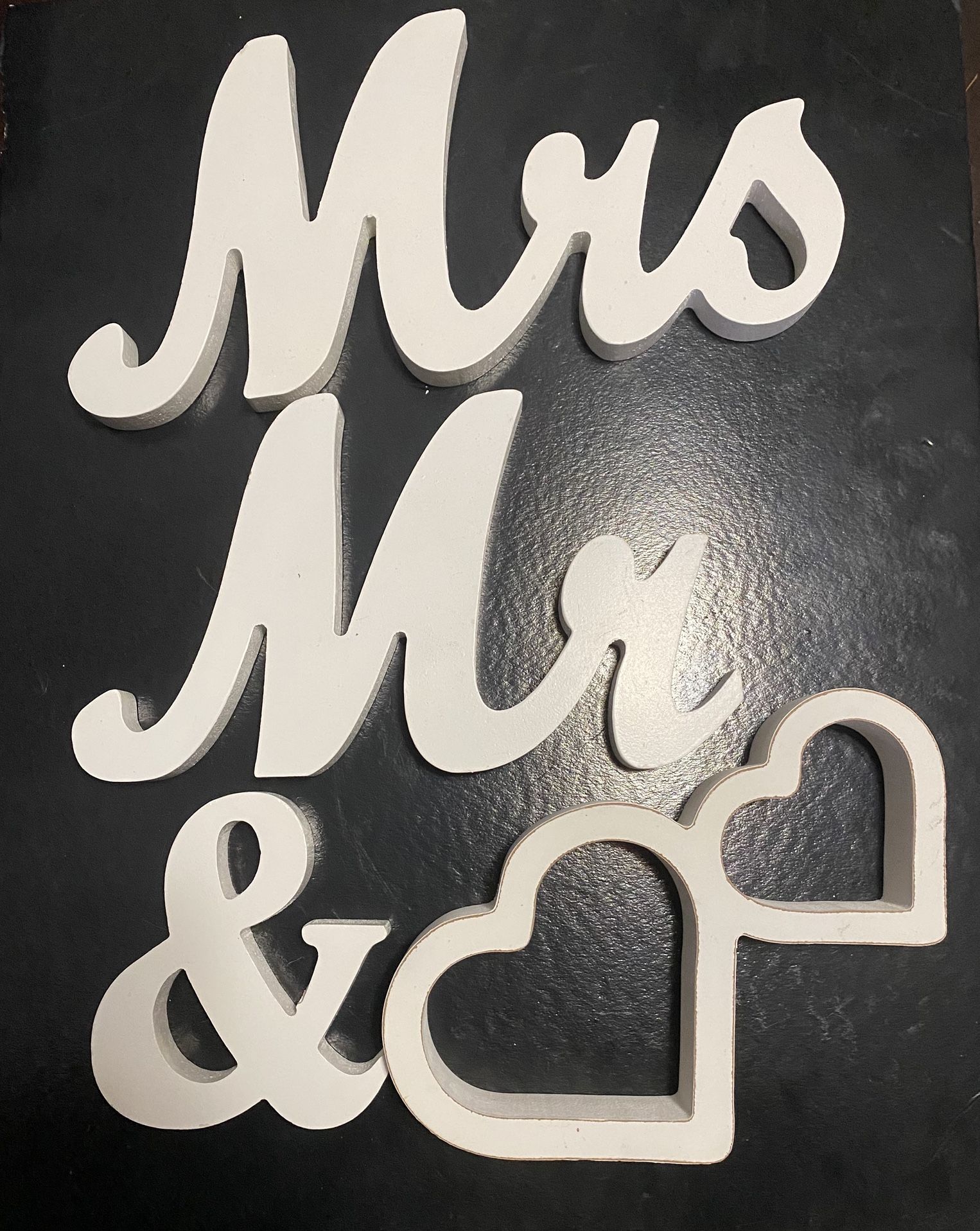 Mr & Mrs Wooden Sign