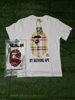 White Burberry Bape