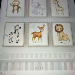 Set Of Animal Prints (6) By Harriet Bee