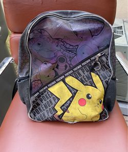 Collectors Pokémon Backpack Kids One Size Gray Pikachu Charizard Bioworld School