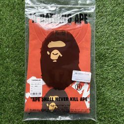 Bape Orange College Tee 