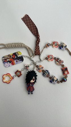 Naruto Anime Charm Keychain Set