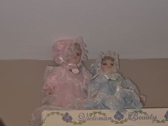 Vintage Porcelain Dolls (2 of them)