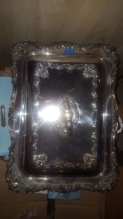 Vintage silver platter