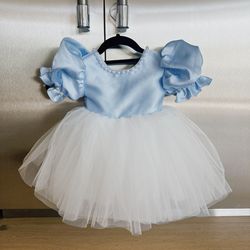 Baby Girl Tutu Dress，Luxury Dress for Birthday Party，Elsa Dress