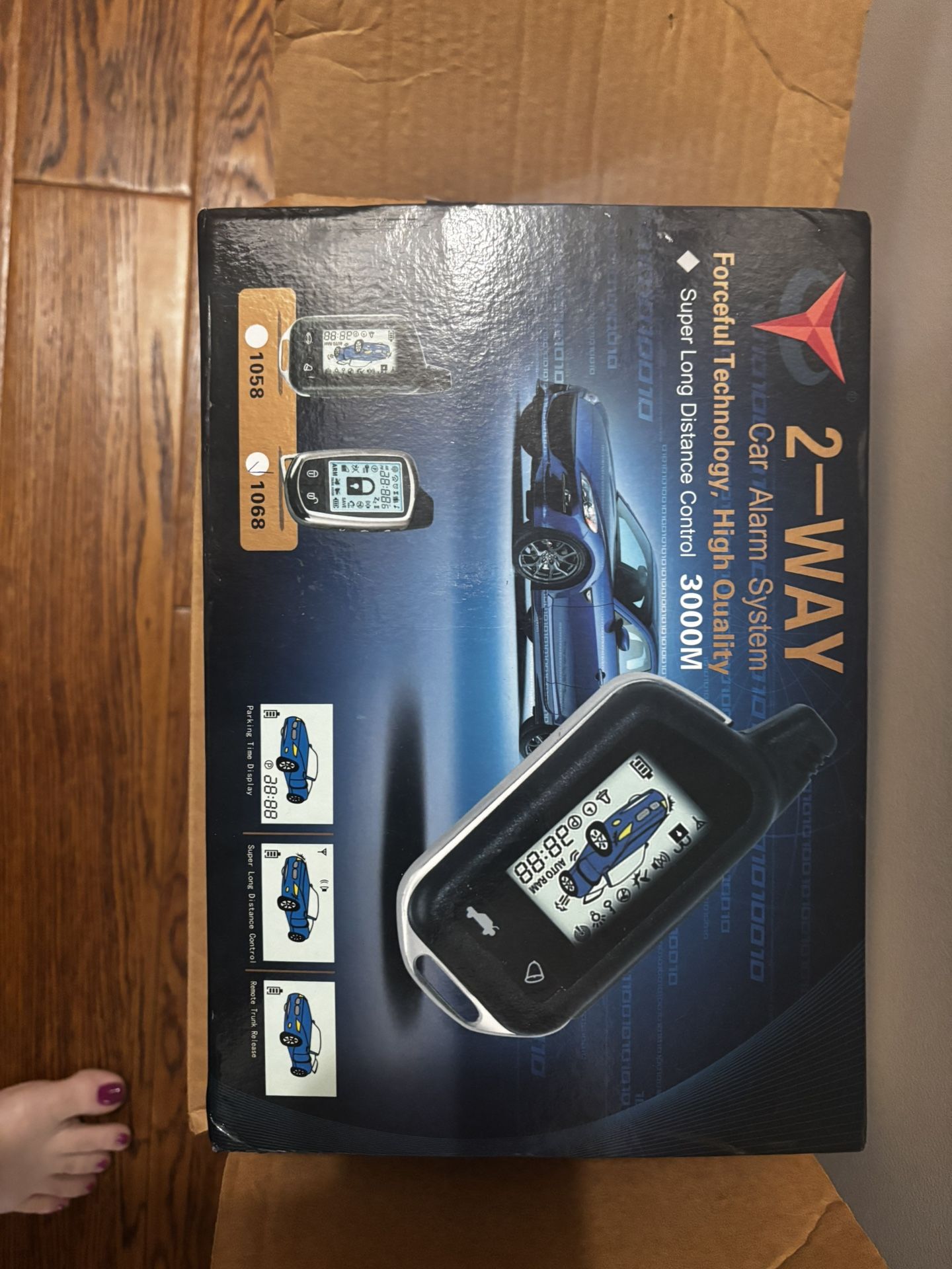 2way Car Alarm System New In Box