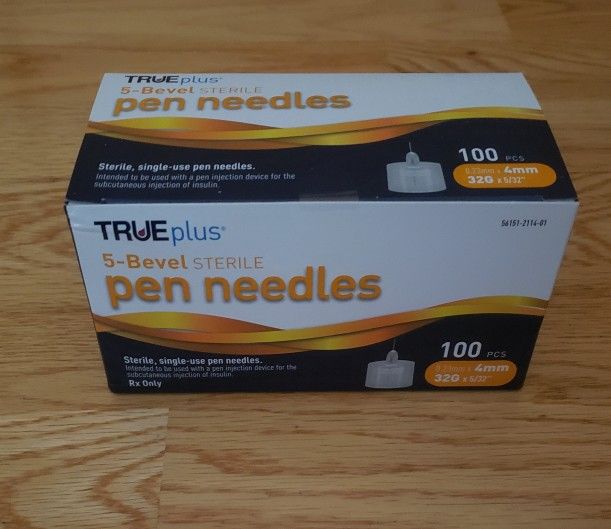 Pen Needles Size .23 x4mm 32 x5/3 (2 Boxesr $20) New in Sealed Boxes!