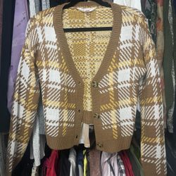 Plaid Cardigan