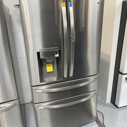 Stainless Steel 30 Cu. Ft. Smart WiFi Enabled Refrigerator With Craft Ice Maker