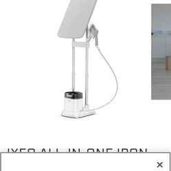 IXEO ALL-IN-ONE IRON AND STEAMER WITH SMART IRONING BOARD, SILVER