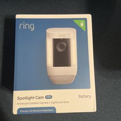 Ring Spotlight Cam Pro Battery White