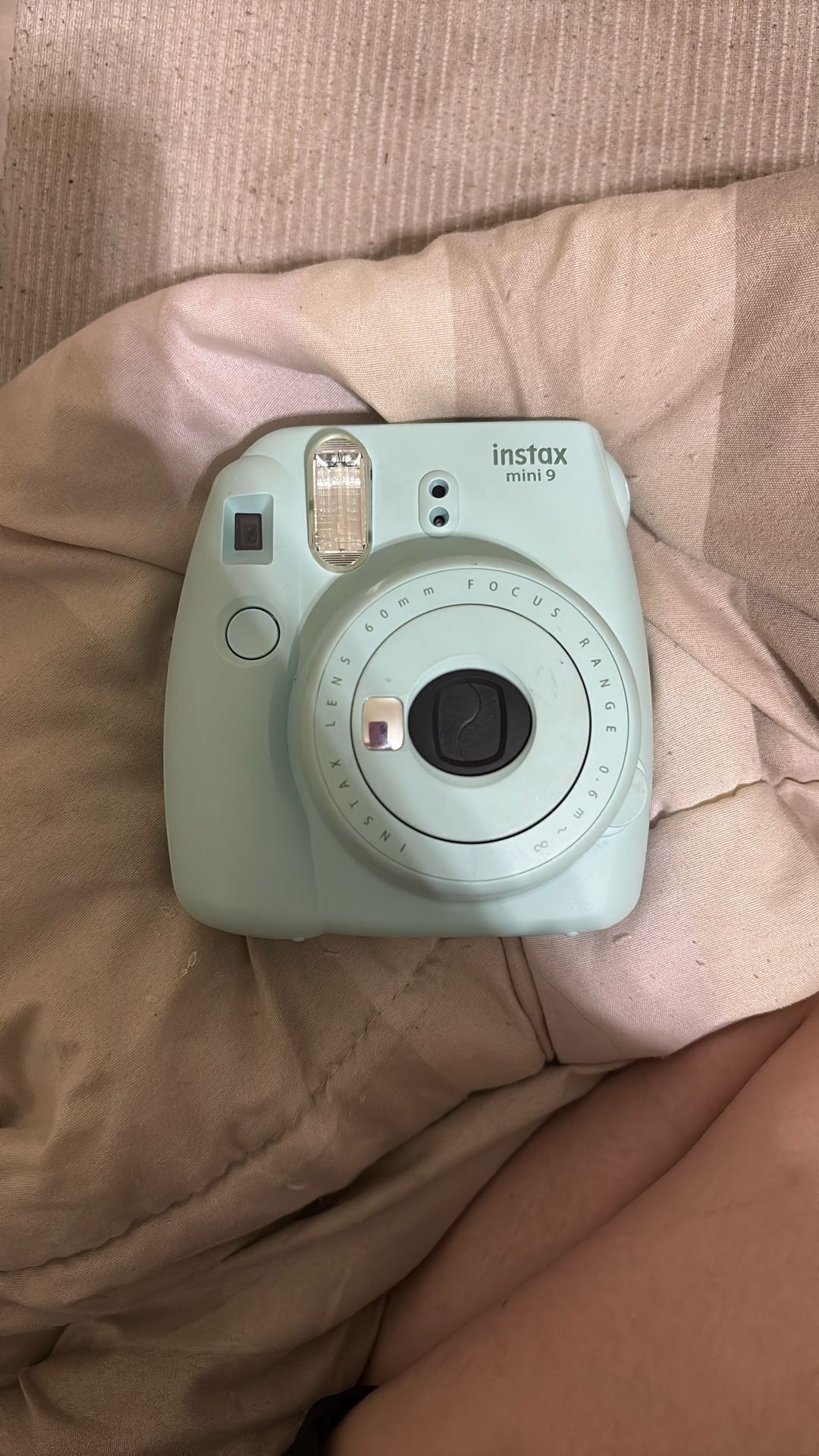 Instax mini 9 polaroid film camera. 