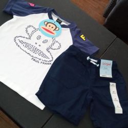 NEW Boys 4/4T shirt and shorts