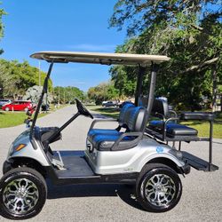 Lifted 2014 Yamaha Gas Powered Golf Cart