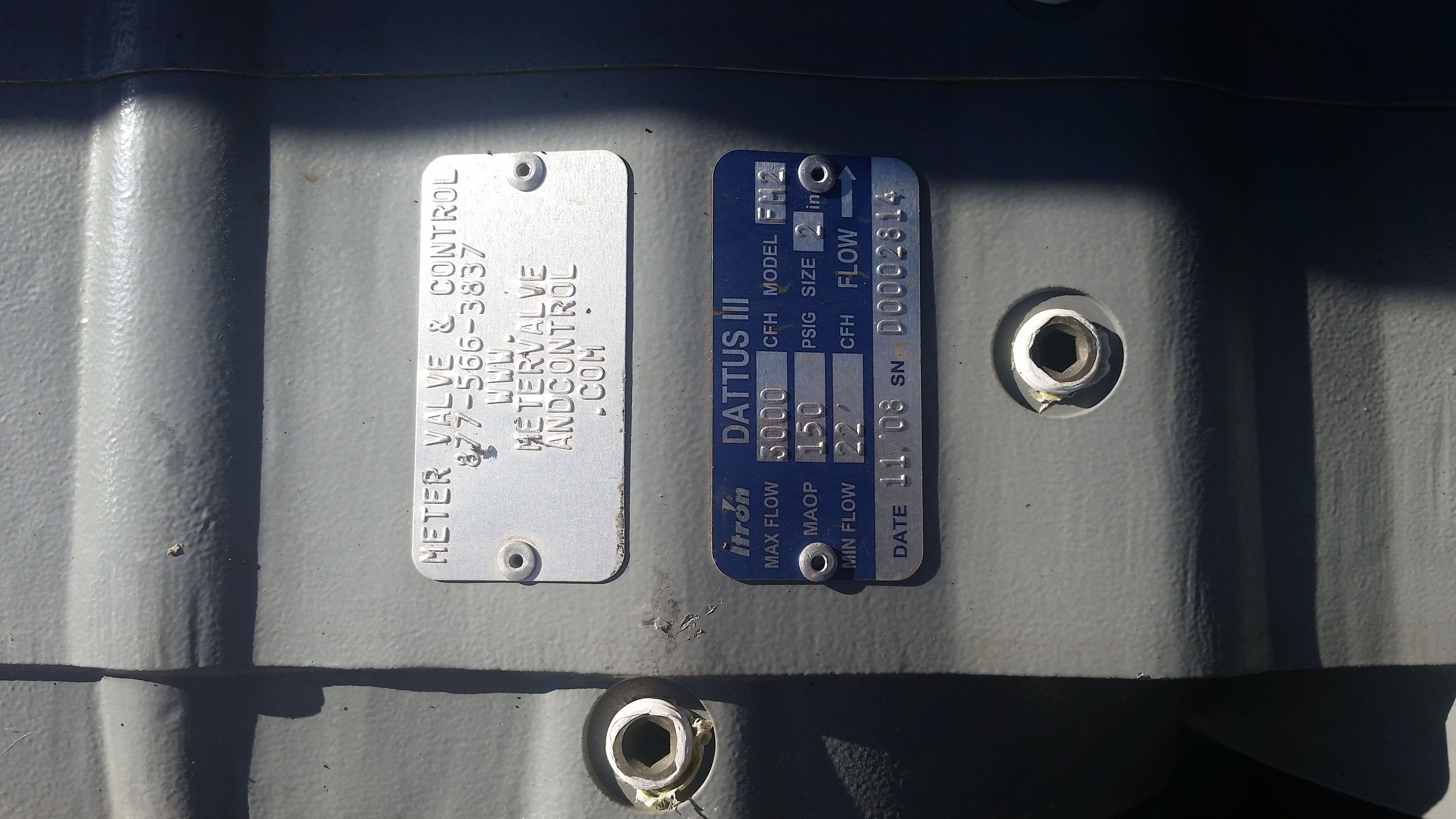Gas meters, back flow valve & more