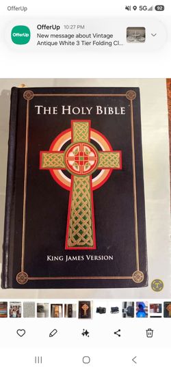THE HOLY BIBLE King James Version Book KJV Canterbury Classics Leather Bound HC