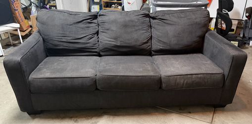 Dark gray sofa