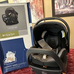 SPECIAL! $135: KeyFit Max ClearTex Infant Car Seat and Base, Rear-Facing Seat for Infants 4-30 Ibs