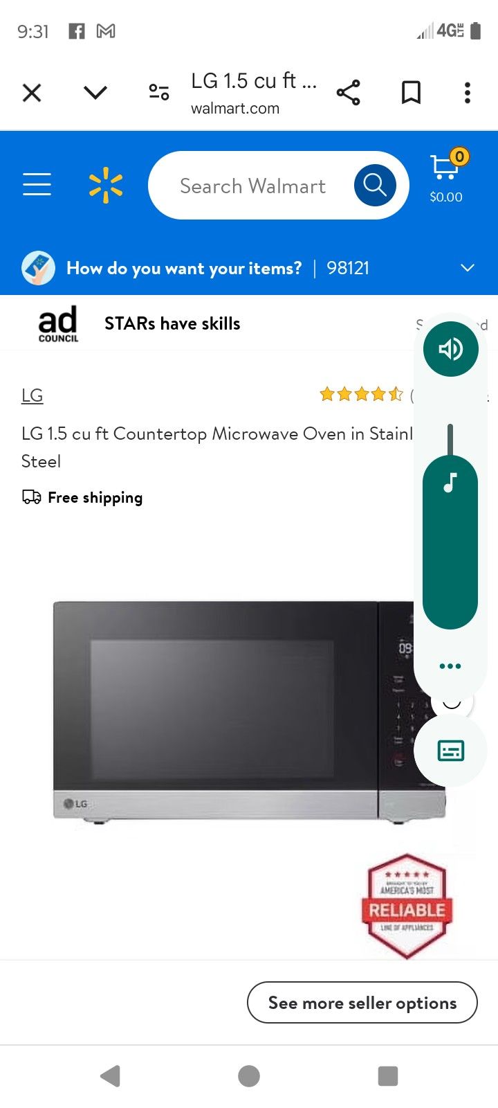 LG SMART MICROWAVE
