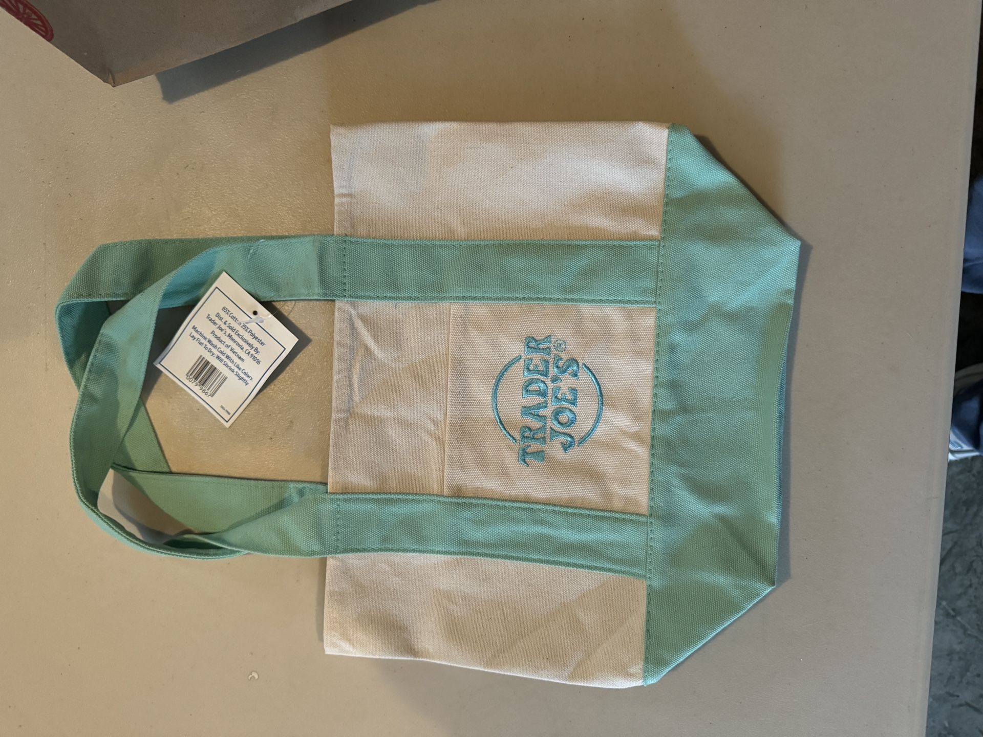 Trader Joe’s limited Edition Mini Tote Bags GREEN, PINK, BLUE
