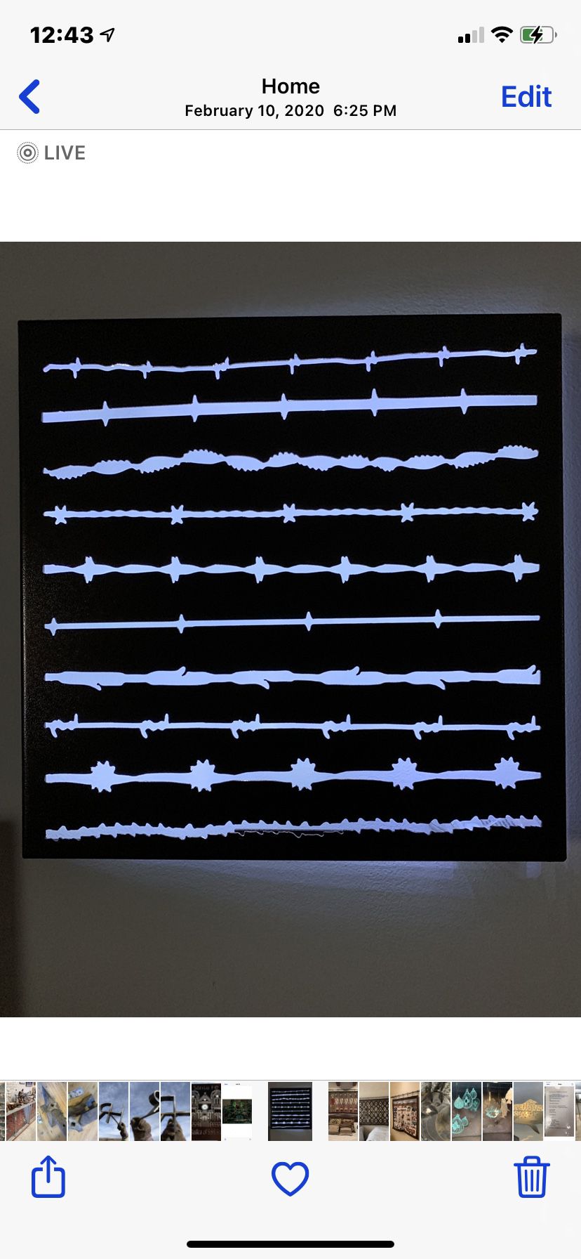 24” X 24” Steel Barb Wire Art $50 Each
